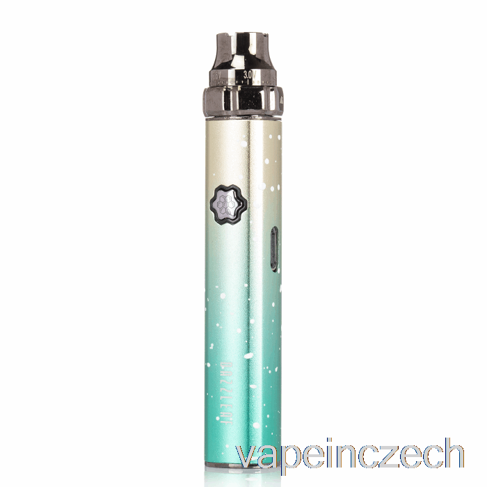 Baterie Dazzleaf Squarii Top Twist 510 Zlatá / Zelená Splatter Vape Bez Nikotinu